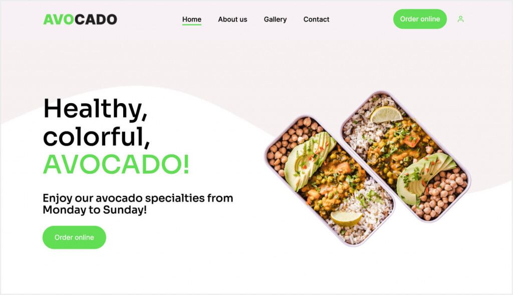 doordash competitors Upmenu mobile template