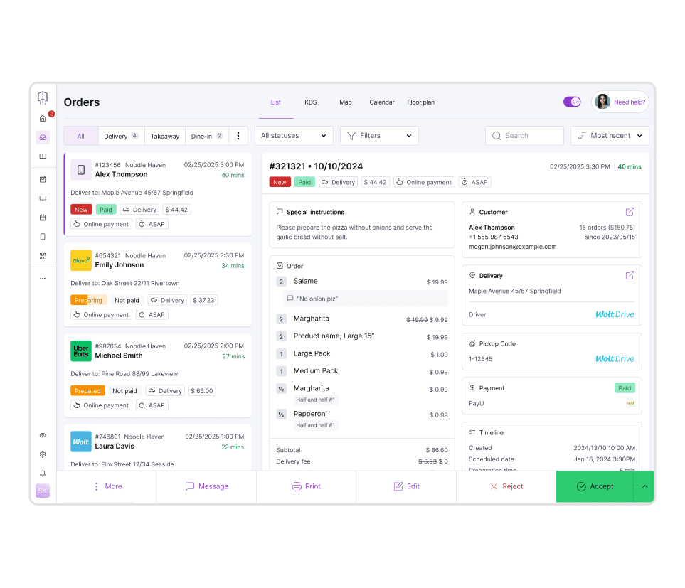 Restaurant Order Management System